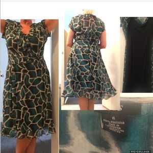 A line dress with black slip